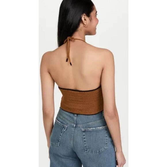 Stella Pardo Samira Crop Top in Mika/Black NWT Size Medium - Picture 4 of 12